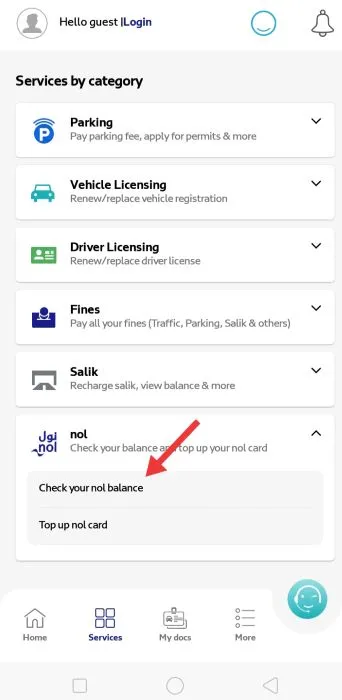 dubai bus card balance check