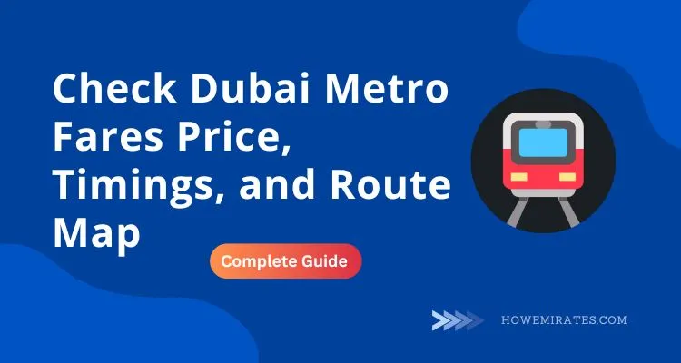 Dubai metro prices
