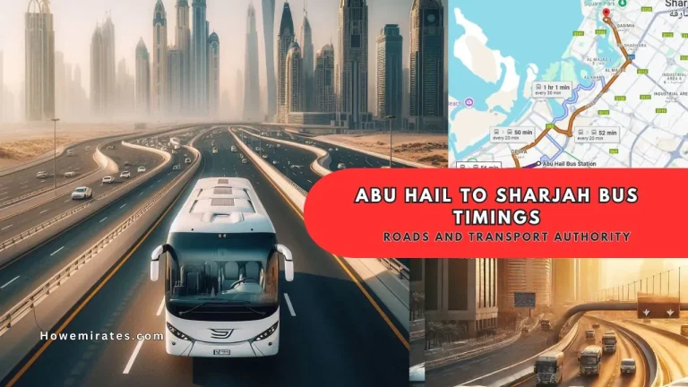 Abu Hail to Sharjah Bus Timings